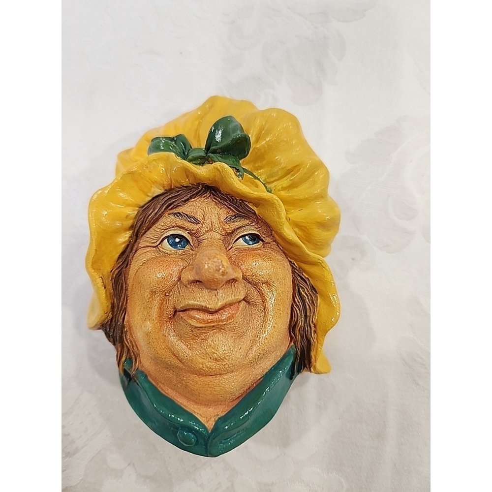 1964 Vintage Bossons "Sarah Gamp" Head Figurine Dickens' Chalkware England